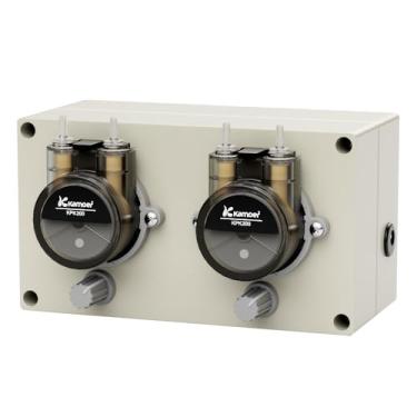 Imagem de K KAMOER Bomba Peristáltica De Cabeça Dupla Np02-Kpk200, 12 V Cc, Com Controle Separado, Alta Vazão 44-190 Ml/Min, Velocidade Ajustável, Dosagem Líquidos Para Laboratório, Adaptador Energia Analític