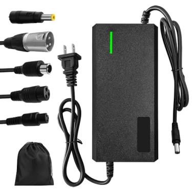 Imagem de A velocidade de carregamento do carregador de 42V 5A é 300% mais rápida do que 1,5A e 150% mais rápida do que 2A, 6 plugues adequados para várias baterias de lítio, como baterias de lítio para