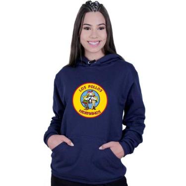Imagem de Moletom Unissex Canguru Los Pollos Hermanos Breaking Bad - LAFRE, Azul