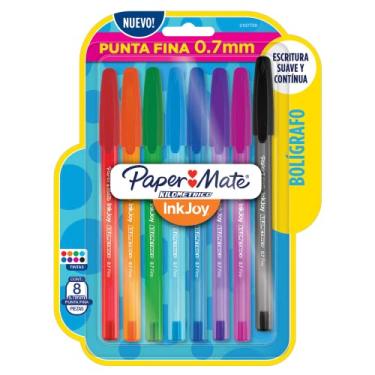 Imagem de Caneta Esferográfica KM Colorz 0.7mm - 8 unid - Paper Mate