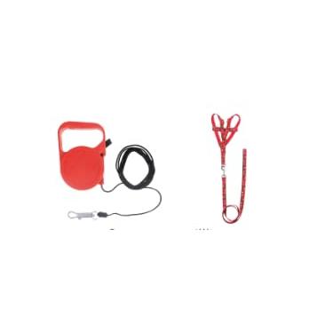 Imagem de Peitoral Para Cachorros Porte Médio Ajuste Fácil No Corpo Do Pet Ossinho Coleira Peitoral Regulável Confortável E Resistente + Guia Retratil 3m Vermelho