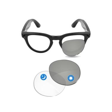 Imagem de Glintbay Lentes de óculos de sol de substituição compatíveis com Ray-Ban RW4009F fotocromáticas ópticas transparentes para armações meta-headliner ponte baixa de 51 mm