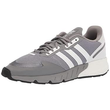 Imagem de adidas Tênis masculino Originals Zx 1k Boost, cinza/branco/preto, 38, Cinza três/calçado branco/preto