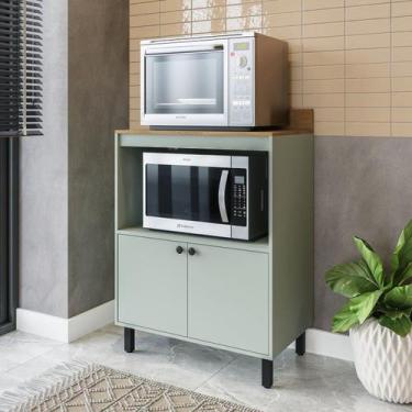 Imagem de Balcão Alto 2 Portas com Nicho Rubi Yescasa