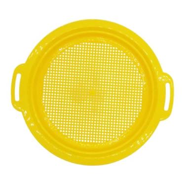 Imagem de oshhni Peneira de areia, brinquedo de praia para escavação de verão, brinquedo de descoberta, peneira de praia, de areia para quintal, viagem, jardim, Amarelo