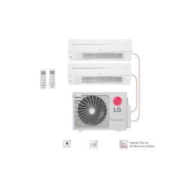 Imagem de Ar condicionado Multi Split Inverter 2 ambientes (1via 2X 12.000BTUS) Quente/Frio WiFi integrado