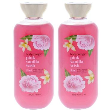 Imagem de Sabonete líquido e banho de espuma Bodycology Pink Vanilla Wish 480 ml