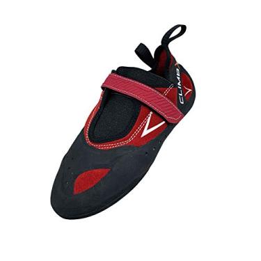 Imagem de Tênis Climb X E-Motion de alto desempenho para escalada/pedregulho, Vermelho, preto., 12 Narrow