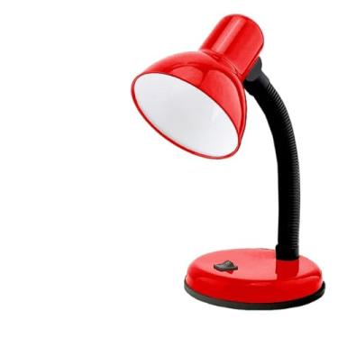 Imagem de Luminaria de Mesa, Luminaria de Mesa Quarto, FlexíVel DobráVel ArticuláVel, 110v, Abajur LumináRia Mesa Base(Vermelho)