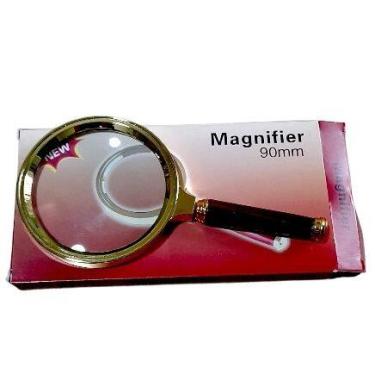 Imagem de Lupa 90mm De Mão Dourada leve - JIaxi