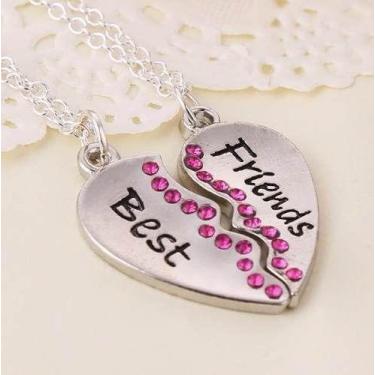 Imagem de Colar Best Friends Melhores Amigas Amizade Folheado - B45 - Milena Joi