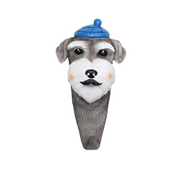 Imagem de Cabide infantil de desenho animado gancho chave decoração roupas suporte árvore parede rack de armazenamento (cor: Bago) (Schnauzer)