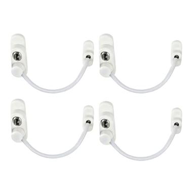 Imagem de [-] Protetor de bloqueio de porta de janela premium para janela infantil protetor de trava de segurança durável para bebês restritor de segurança bloqueável UPVC com chave para crianças animais de