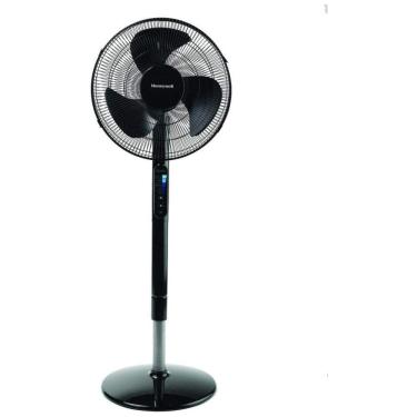 Imagem de Ventilador Pedestal com Controle Remoto, Oscilação e 5 Velocidades, 110V 60W, Honeywell HSF600B Advanced QuietSet, Preto