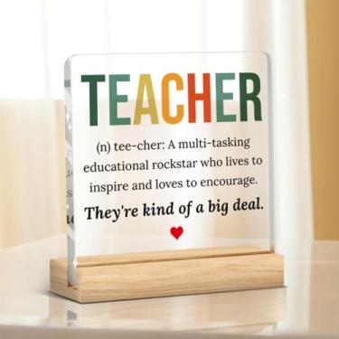 Imagem de Presentes de agradecimento do professor, eles são uma espécie de grande negócio, placa acrílica, decoração de mesa, dia dos professores, Natal, Dia dos Namorados, formatura, aposentadoria, aniversário