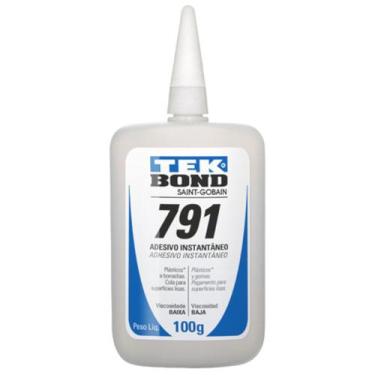 Imagem de Kit c/ 4 Tubos de Cola Adesiva Instantâneo 791 Tek Bond - TEKBOND, 100