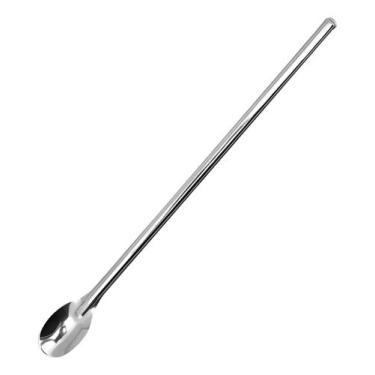 Imagem de Colher Aço Inox Suco Agua Bebidas Bartender Coquetel 30cm - Wellmix
