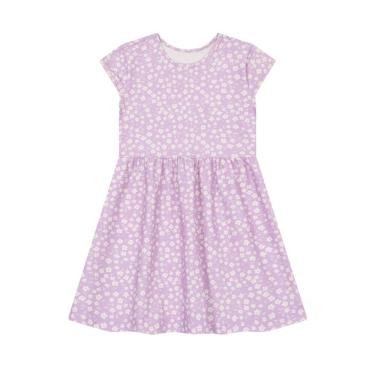 Imagem de Vestido infantil menina florido Brandili-Lilás