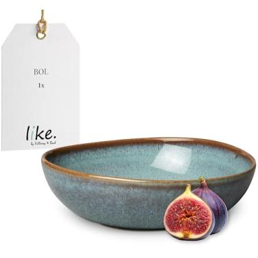 Imagem de Like. By Villeroy and Boch – Tigela Lave glacé, 600 ml, encantadora, tigela média feita de grés para saladas crocante, pode ser lavada na lava-louças e no micro-ondas