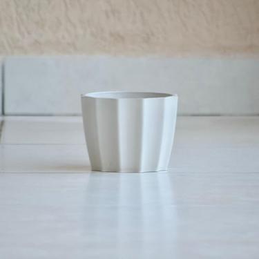 Imagem de Vaso de Plantas e Flores Centro Mesa Suculentas e Cactos Injetado Liso Luxo (Cinza)