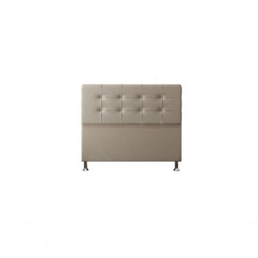 Imagem de Cabeceira Atenas 1,40 Cm Cama Box Casal Suede Bege