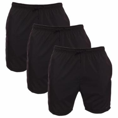 Imagem de Kit 3 Shorts Masculino Tactel Praia Verão Corrida Academia Treino-Masculino