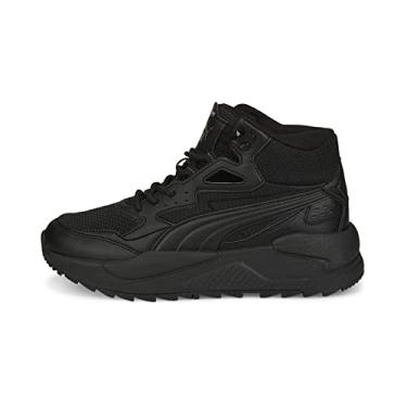 Imagem de PUMA Tênis unissex infantil X-Ray Speed Mid Winter, Puma Preto escuro sombreado, 4 Big Kid