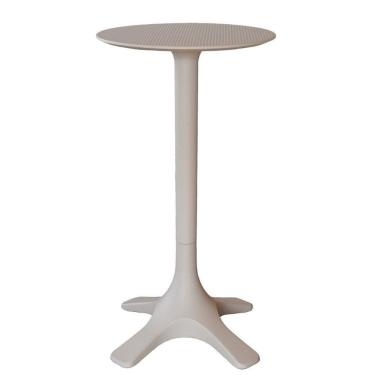 Imagem de Mesa Bistrô Venice Fratini 110 Cm (altura) Com Tampo Redondo 60 Cm (largura) Polipropileno Preto