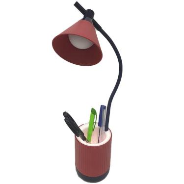 Imagem de Luminaria De Mesa Articulada Led Porta Objetos Abajur 3 Cor