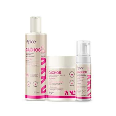 Imagem de Kit Gelatina, Ativador e Mousse Cachos Nova fragrância - Apice