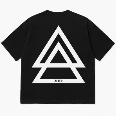 Imagem de Camiseta Oversized Premium 100% Algodão com Estampa DTF - AFTER, Preto