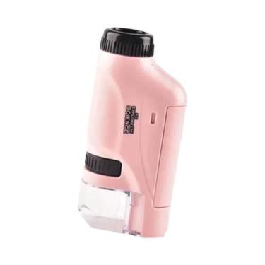 Imagem de Kit De Microscópio Mini Portátil LED Para Crianças Com Ampliação De 60