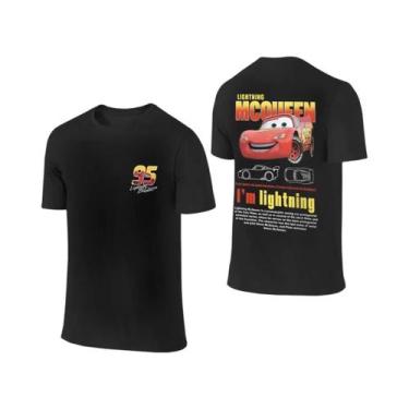 Imagem de Camiseta De Casal Lightning McQueen Sally De Verão Com Estampa Dupla F