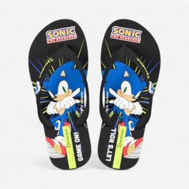 Imagem de Chinelo Ipanema Sonic Lets Infantil Preto-Masculino