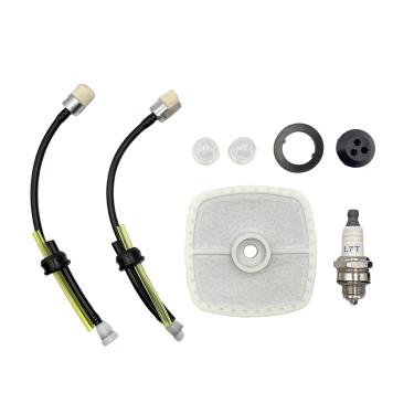 Imagem de Ulifebet Kit de 2 peças de linha de combustível com kit de ajuste de limpador de filtro de ar PB-250 PB-250LN ES-250 compatível com Echo SRM210 SRM230 SRM225 HC-150 GT-200r GT-225 aparador de peças de
