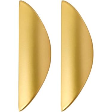 Imagem de Angoily 2 puxadores modernos de metal para gaveta e armário elegantes e para substituição de cozinha e guarda-roupa para cômoda e maçaneta de porta