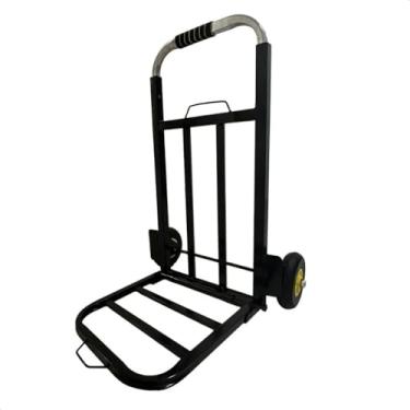 Imagem de Carrinho de Mão Dobrável Multiuso em Alumínio até 90kg para Transporte de Carga