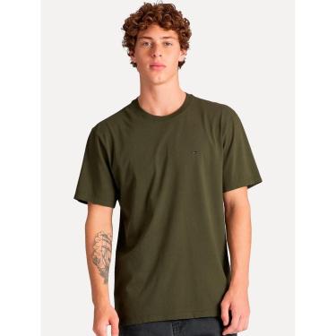 Imagem de Camiseta Tommy Hilfiger Masculina Essential Cotton Verde Militar-Masculino
