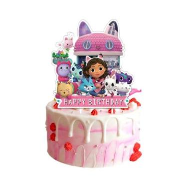 Imagem de Decorações De Festa De Aniversário Gabby Dollhouse Rosa, Suprimentos P