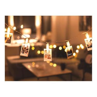 Imagem de Varal Luminoso para Fotos Photo Clothesline Prático e Funcional para Uso Diário