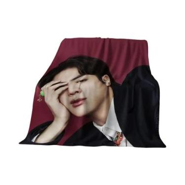Imagem de Cobertor De Flanela 3D Do BTS JIMIN, Macio E Quente Para Quarto, Sala 