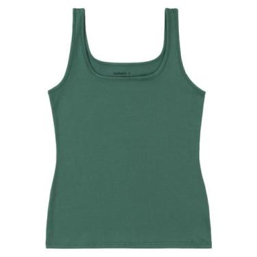 Imagem de Blusa Regata Básica Cotton Light Feminina Malwee Ref. 04492, Verde 704