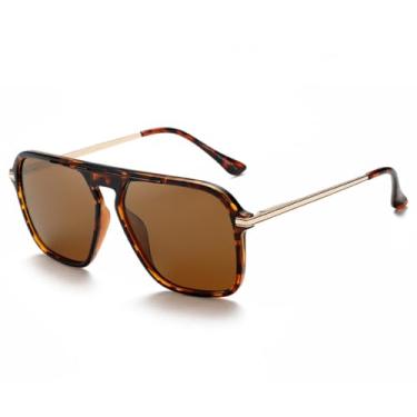 Imagem de JRLLFD Óculos de sol masculino polarizado retrô degradê inteiro feminino (4)