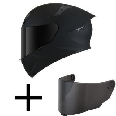 Imagem de Capacete KYT TT Course Plain Fosco Mais Viseira Fumê-Masculino