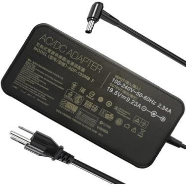 Imagem de Novo carregador de laptop fino 19,5 V 9,23 A 180 W adequado para Asus ROG G750JM G751JM G750JS G75 G75VW G75VX GL502VT G750JW G750JM G751JL G7522 VL ADP-1 Laptop para jogos 80MB F FA180PM111 Série G