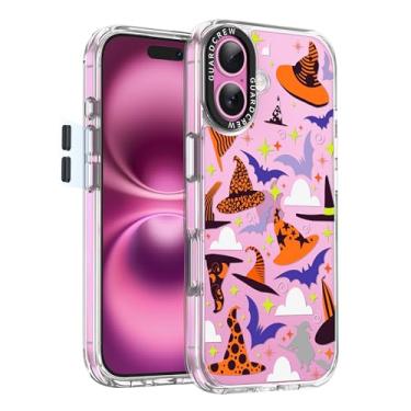 Imagem de GuardCrew Capa para iPhone 16, [proteção contra quedas de grau militar de 3,5 m à prova de colisão] [antiamarelamento e anti-descasca] Capa de telefone fina e transparente à prova de choque de TPU