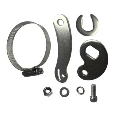 Imagem de CHMINGDE 1 conjunto de arruelas de braço de torque M14 de aço universal para peças de motor de bicicleta elétrica dianteira, traseira, prata