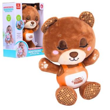 Imagem de Pelúcia Interativa Luz E Som Ursinho De Ninar - Castela