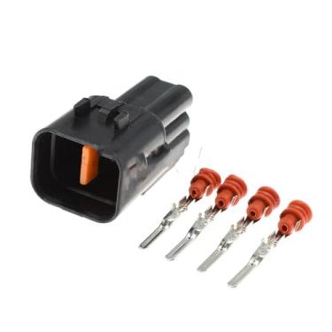 Imagem de SSXLSMYXGS Conector elétrico automotivo fêmea masculino de 4 pinos, série de 1.5mm, sensor selado à prova d'água, kit adaptador de chicote de fios a montante, 10 conjuntos(Male Connector Set,1Set)