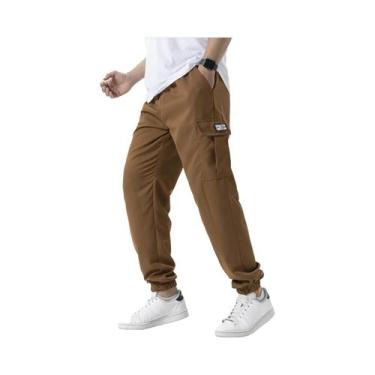 Imagem de Calças Cargo Casuais Masculinas Para Primavera E Outono, Tamanhos S-2X